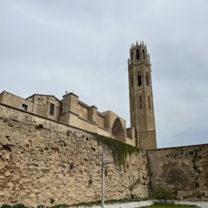 Lleida, die Kathedrale oberhalb des Parador